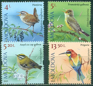 Молдова, 2025, Птицы, 4 марки